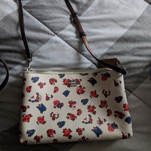 Coach floral crossbody